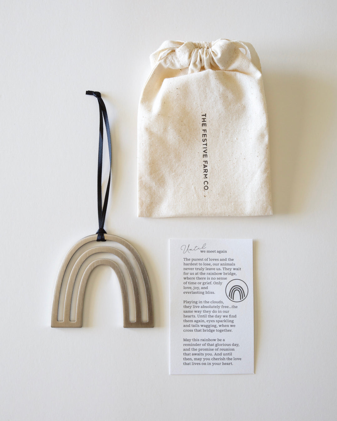 Rainbow Bridge Ornament | Pet Loss Sympathy Gift | The Festive