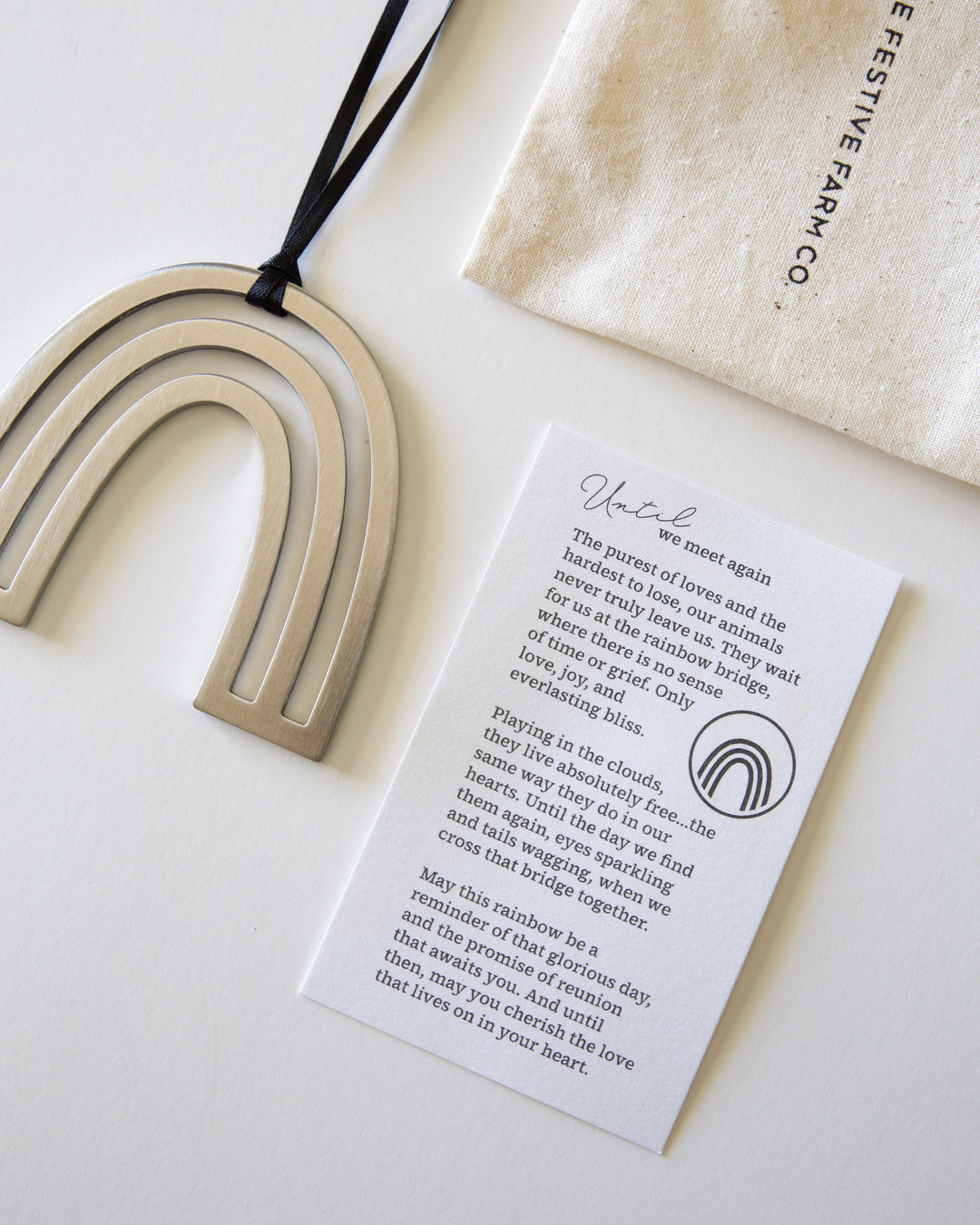 Rainbow Bridge Ornament | Pet Loss Sympathy Gift | The Festive