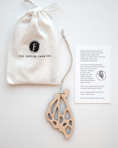 Gift for Encouragement and Hope Monarch Maple Wood Ornament Meaningful Thoughtful Gifts and Inspired Products by The Festive Farm Co.