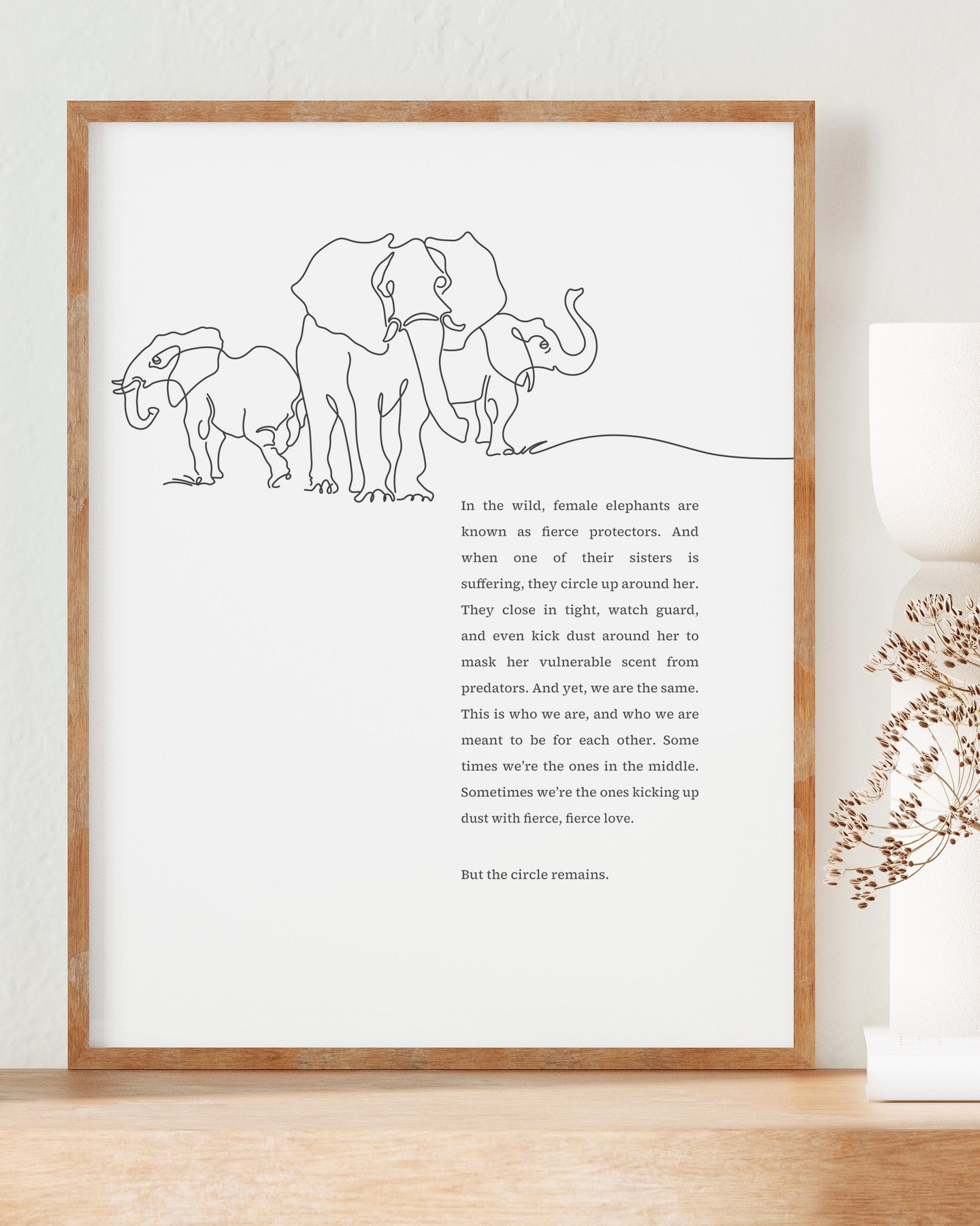 Fine Art Elephant Print, Friendship Gifts